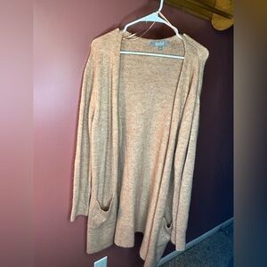 Pastel Peach long cardigan